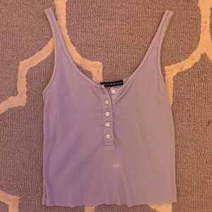 Blue Brandy Melville cropped tank